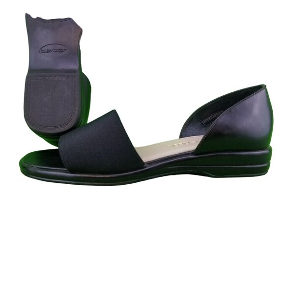 ✅Cabin Creek Black Slide Women's Size 7M Sandals W/Back Heel Front Strap 024-670 - Picture 13 of 16